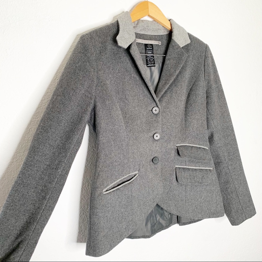 Noel Asmar Womens Size S Melton Wool Blazer Equestrian Jacket Elbow Patches